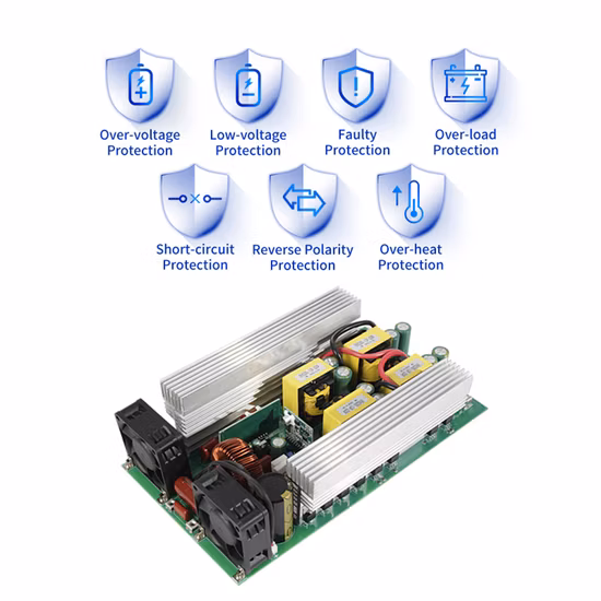 Convertidor de corriente DC/AC de onda sinusoidal pura del inversor 1000W de fábrica con placa OEM PCBA